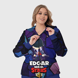 Женский 3D-костюм BRAWL STARS EDGAR, цвет: 3D-синий — фото 2