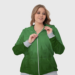 Женский 3D-костюм Зеленый Лес, цвет: 3D-меланж — фото 2