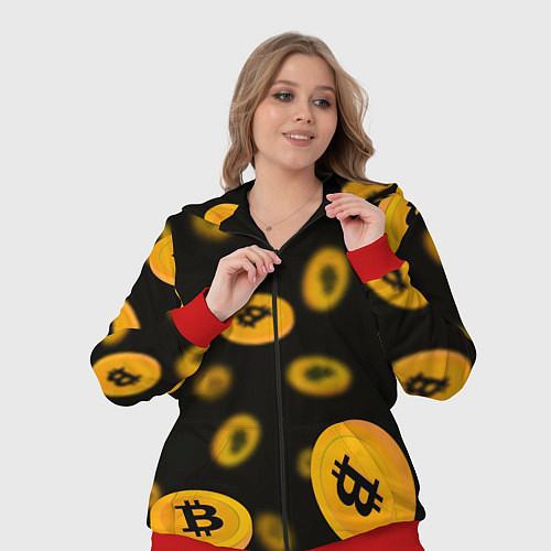 Женский костюм БИТКОИН BITCOIN / 3D-Красный – фото 3