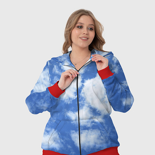 Женский костюм ОБЛАКА / 3D-Красный – фото 3