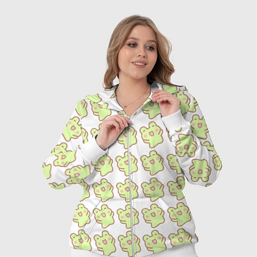 Женский костюм Счастливые лягушки / 3D-Белый – фото 3