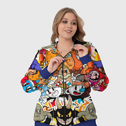 Женский 3D-костюм CUPHEAD, цвет: 3D-синий — фото 2