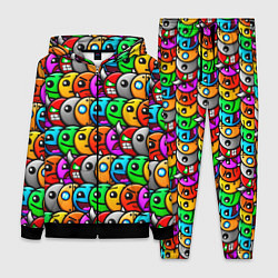 Женский 3D-костюм Geometry Dash: Pattern Z, цвет: 3D-черный