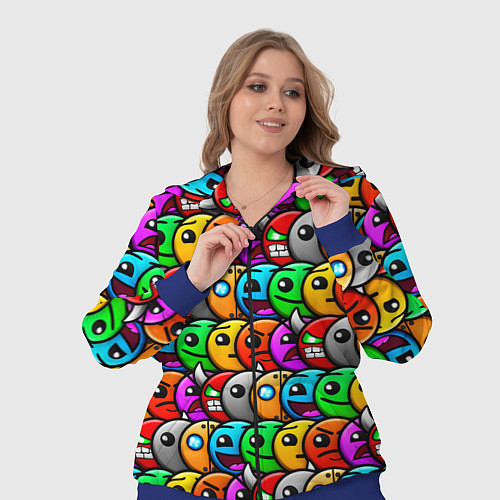 Женский костюм Geometry Dash: Pattern Z / 3D-Синий – фото 3
