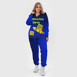 Женский 3D-костюм Geometry Dash, цвет: 3D-синий — фото 2