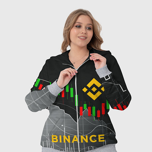 Женский костюм BINANCE БИНАНС ГРАФИК / 3D-Меланж – фото 3