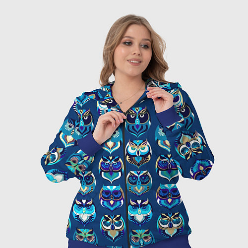 Женский костюм Совы / 3D-Синий – фото 3