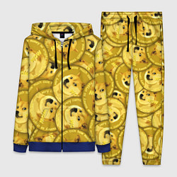 Женский 3D-костюм DOGECOIN DOGE ДОГИКОИН, цвет: 3D-синий