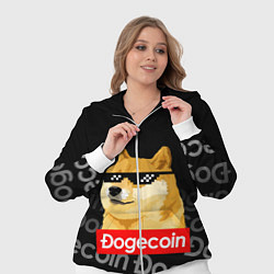 Женский 3D-костюм DOGECOIN DOGE ДОГИКОИН, цвет: 3D-белый — фото 2