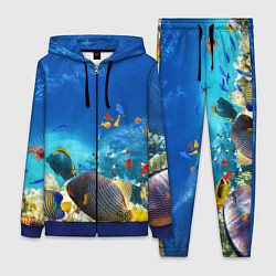 Женский 3D-костюм Морской мир, цвет: 3D-синий