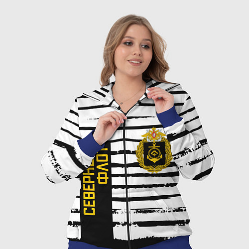 Женский костюм СЕВЕРНЫЙ ФЛОТ ТЕЛЬНЯШКА ВМФ / 3D-Синий – фото 3