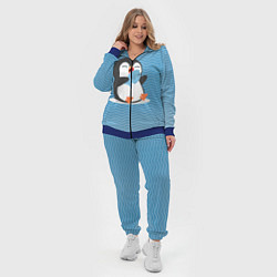 Женский 3D-костюм Пингвин, цвет: 3D-синий — фото 2