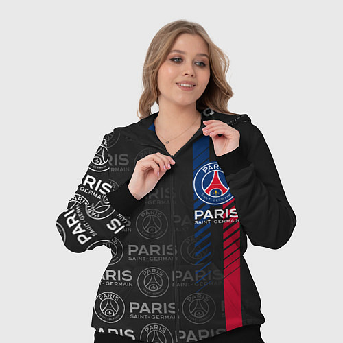 Женский костюм ФК ПСЖ PARIS SAINT GERMAIN / 3D-Черный – фото 3