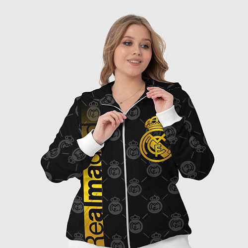 Женский костюм РЕАЛ МАДРИД GOLD ЗОЛОТО / 3D-Белый – фото 3
