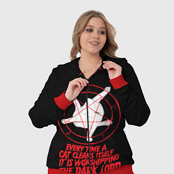 Женский 3D-костюм КОТ САТАНЫ, цвет: 3D-красный — фото 2