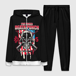 Женский 3D-костюм 5FDP Five Finger Death Punch, цвет: 3D-белый