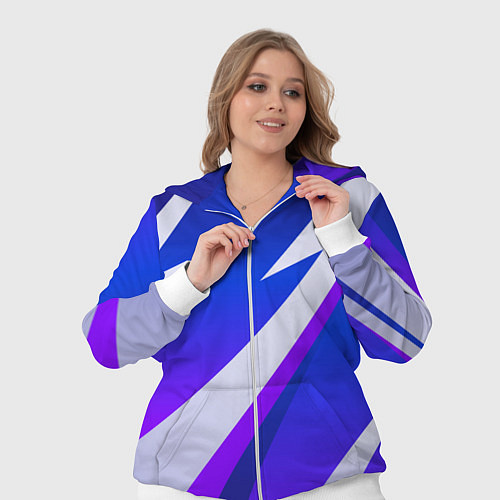 Женский костюм SPORT STYLE BLUE / 3D-Белый – фото 3