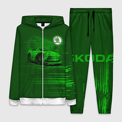 Женский 3D-костюм Skoda, цвет: 3D-белый