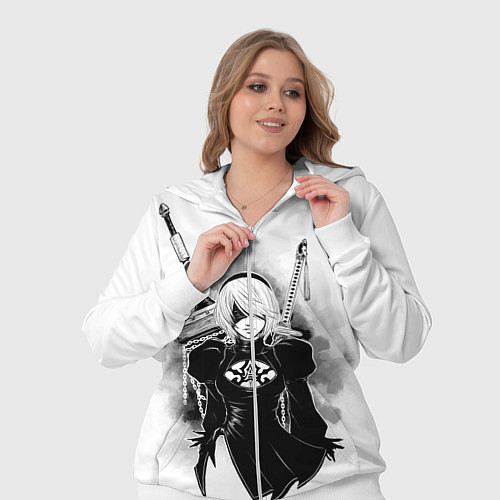 Женский костюм 2B Nier Automata / 3D-Белый – фото 3