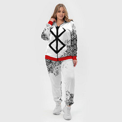 Женский 3D-костюм БЕРСЕРК logo чб, цвет: 3D-красный — фото 2