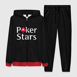 Женский 3D-костюм Poker Stars, цвет: 3D-красный