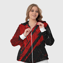 Женский 3D-костюм Красное чёрное 3D, цвет: 3D-белый — фото 2