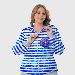 Женский 3D-костюм Тельняшка со значком ВДВ, цвет: 3D-меланж — фото 2