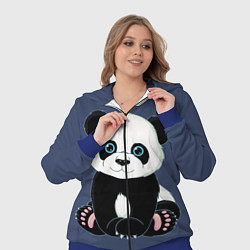 Женский 3D-костюм Милая Панда Sweet Panda, цвет: 3D-синий — фото 2