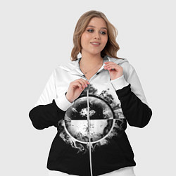 Женский 3D-костюм Black and White, цвет: 3D-белый — фото 2