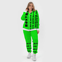 Женский 3D-костюм Безразличие - Космос Паттерн справа, цвет: 3D-белый — фото 2