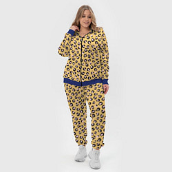 Женский 3D-костюм Желтый леопардовый принт, цвет: 3D-синий — фото 2