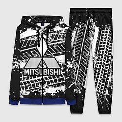 Женский 3D-костюм MITSUBISHI СЛЕДЫ ШИН, цвет: 3D-синий