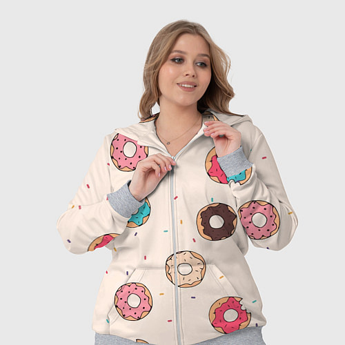 Женский костюм Кусанные пончики / 3D-Меланж – фото 3