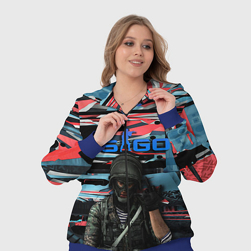 Женский костюм Point Disarray Буйство красок / 3D-Синий – фото 3