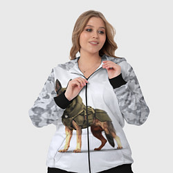 Женский 3D-костюм Служебная собака К9 K9, цвет: 3D-черный — фото 2