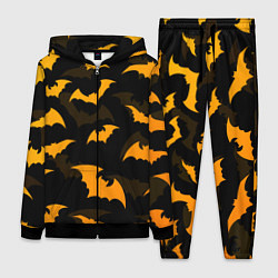 Женский 3D-костюм ЛЕТУЧИЕ МЫШИ НОЧЬ ХЕЛЛОУИН HALLOWEEN NIGHT BATS, цвет: 3D-черный