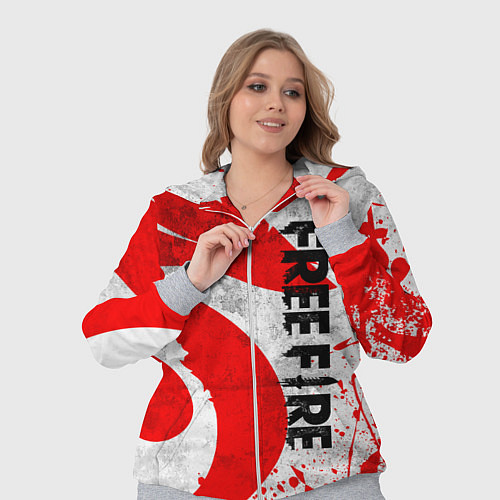 Женский костюм GARENA FREE FIRE ЛОГО ИГРЫ, ДРАКОН / 3D-Меланж – фото 3