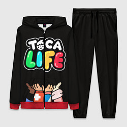 Женский 3D-костюм Toca Life: Friends, цвет: 3D-красный