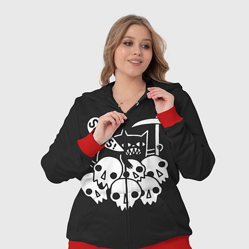 Женский костюм Кот - Жнец / 3D-Красный – фото 3