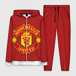 Женский 3D-костюм Manchester United F C, цвет: 3D-белый