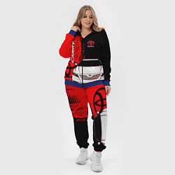 Женский 3D-костюм Camry Toyota glitch, цвет: 3D-синий — фото 2