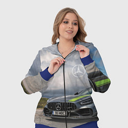 Женский 3D-костюм Mercedes V8 Biturbo Racing Team AMG, цвет: 3D-синий — фото 2