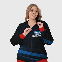 Женский 3D-костюм Subaru, sport style, цвет: 3D-красный — фото 2