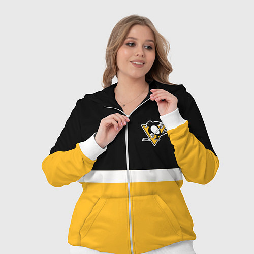Женский костюм Питтсбург Пингвинз НХЛ / 3D-Белый – фото 3