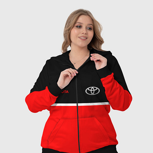 Женский костюм Toyota Два цвета / 3D-Черный – фото 3