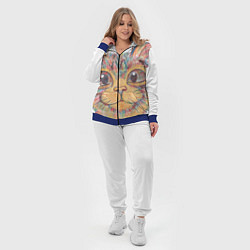 Женский 3D-костюм A 018 Цветной кот, цвет: 3D-синий — фото 2