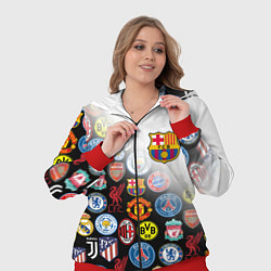 Женский 3D-костюм FC BARCELONA LOGOBOMBING, цвет: 3D-красный — фото 2