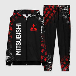 Женский 3D-костюм MITSUBISHI SAMURAI JAPAN STYLE ИЕРОГЛИФЫ, цвет: 3D-черный