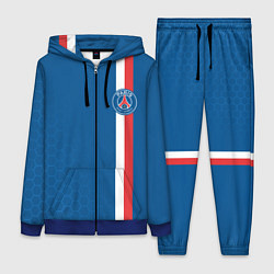 Женский 3D-костюм PSG SPORT STRIPES UNIFORM, цвет: 3D-синий