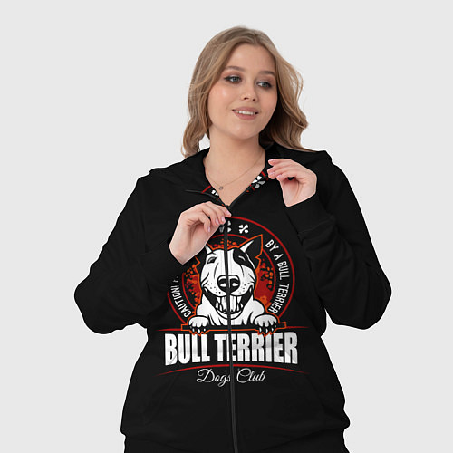 Женский костюм Бультерьер Bull Terrier / 3D-Черный – фото 3